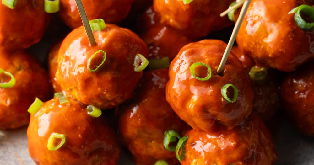 Buffalo Chicken Meatballs Punchfork