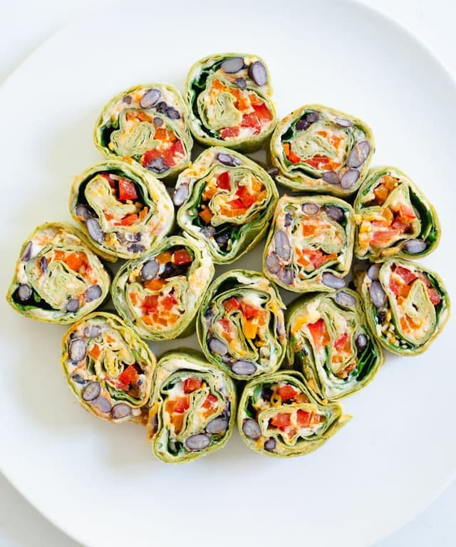 Black Bean Tortilla Roll Ups Punchfork