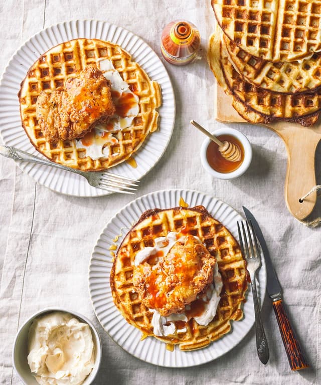 Hot Honey Chicken and Waffles Punchfork