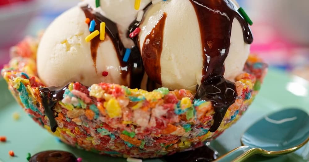Edible Cereal Treat Bowls for Ice Cream Sundaes Punchfork