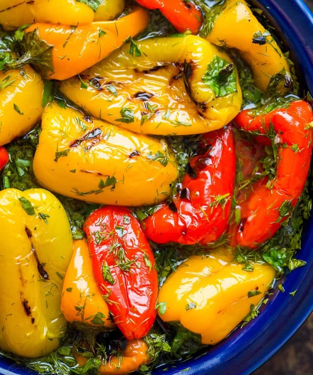 Marinated Mini Sweet Peppers Punchfork