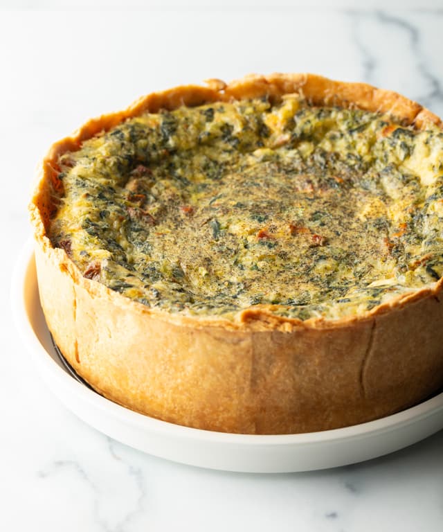 Deep Dish Vegetarian Quiche Punchfork