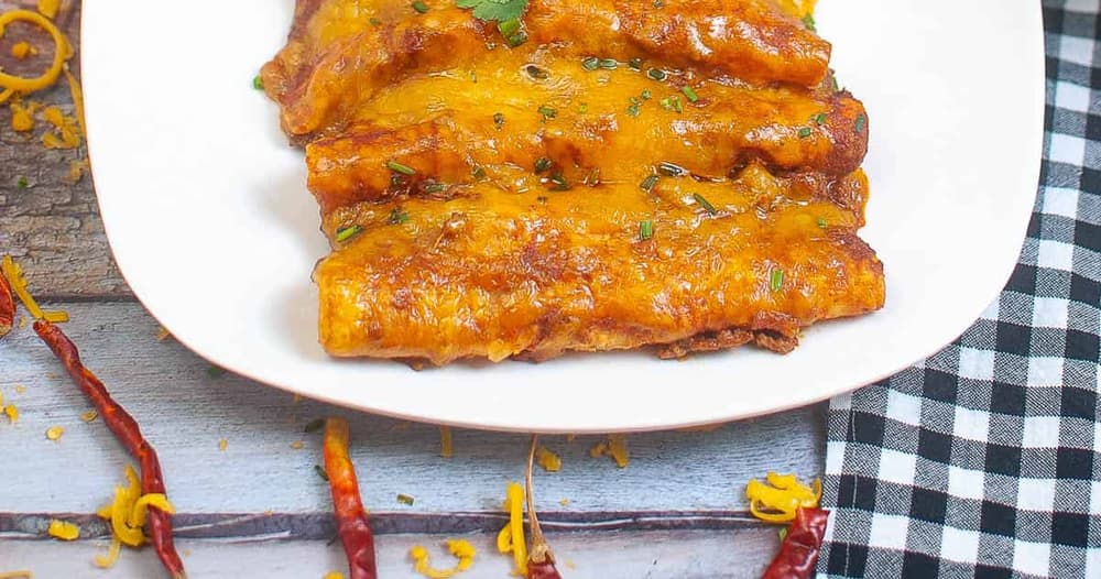Air Fryer Enchiladas with Beef Filling Punchfork