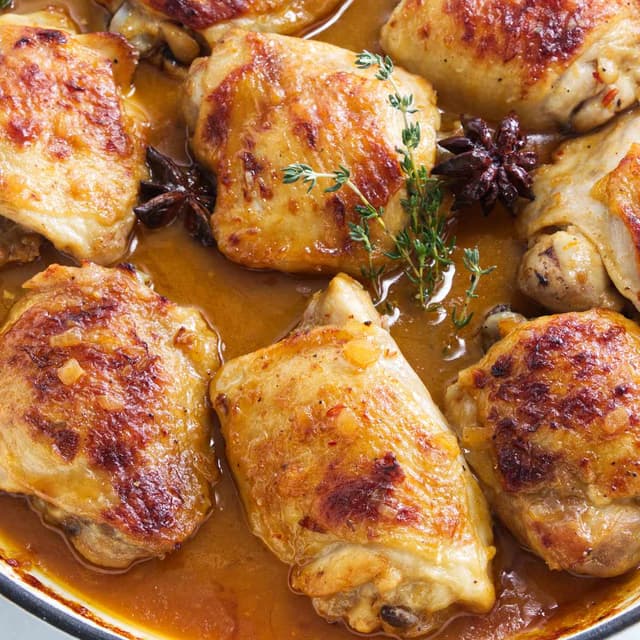 Chicken with Star Anise Orange Sauce Punchfork