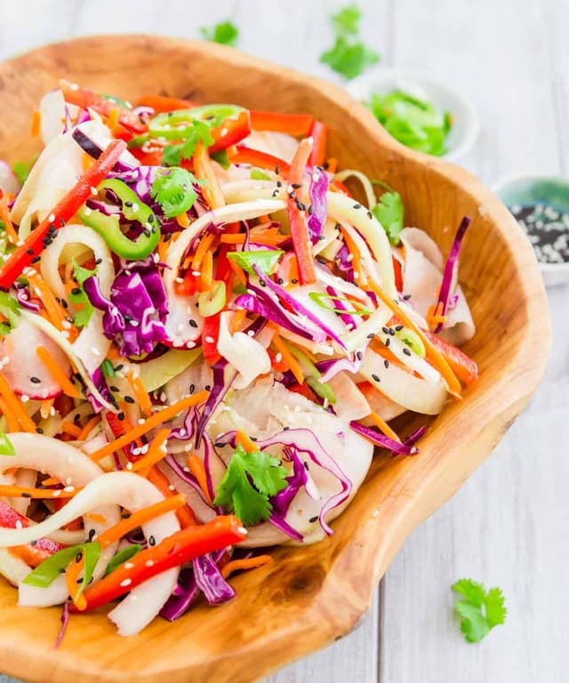 Thai Kohlrabi Noodle Salad Punchfork