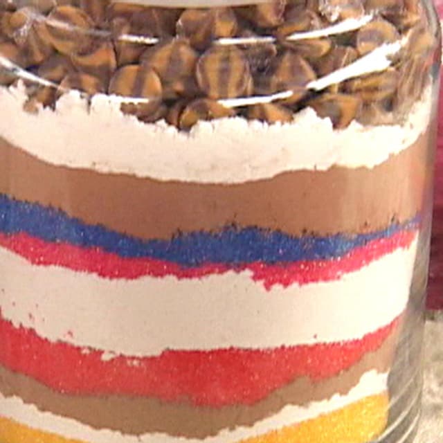 Sand Art Brownies Punchfork