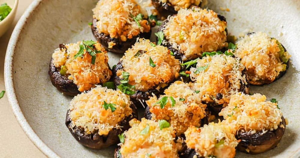 Shrimp Stuffed Mushrooms | Punchfork
