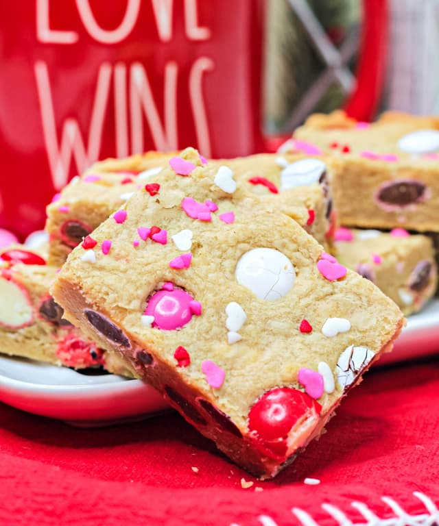 Valentine Peanut Butter M&M Bars Punchfork