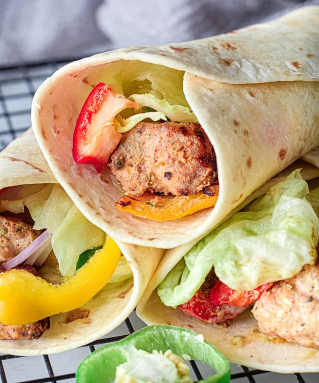 Air Fryer Chicken Tikka Wrap Punchfork