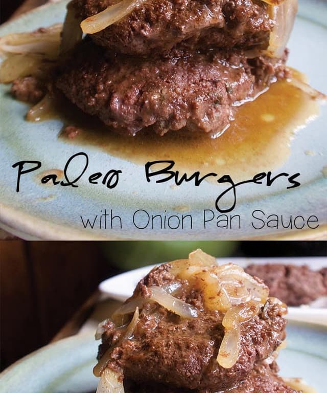 Ground Beef Heart Burgers with Onion Gravy Punchfork