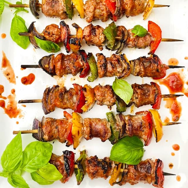 Easy Italian Sausage, Pepper and Onion Kabobs Punchfork