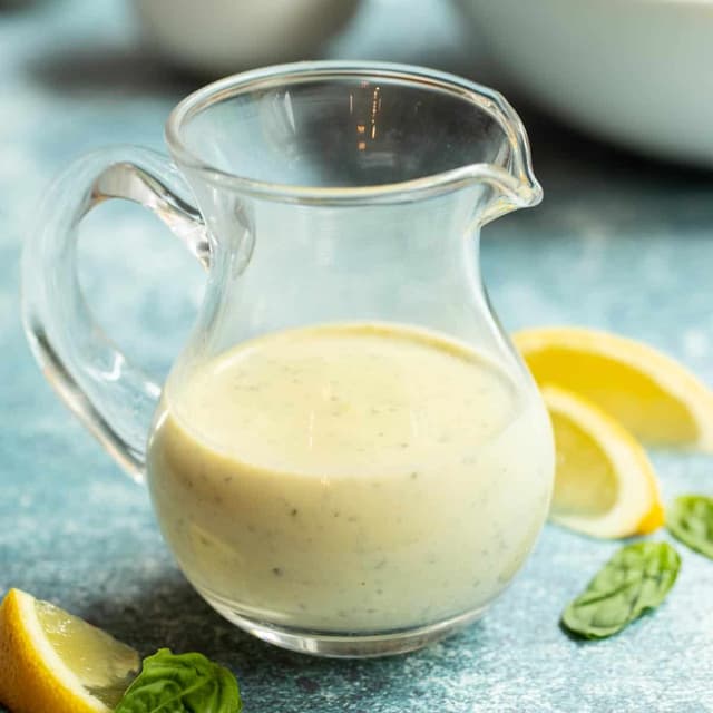 Tahini Lemon Basil Salad Dressing Punchfork