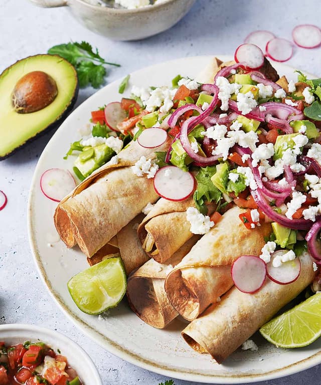 Flautas De Pollo (Chicken Flautas) Punchfork