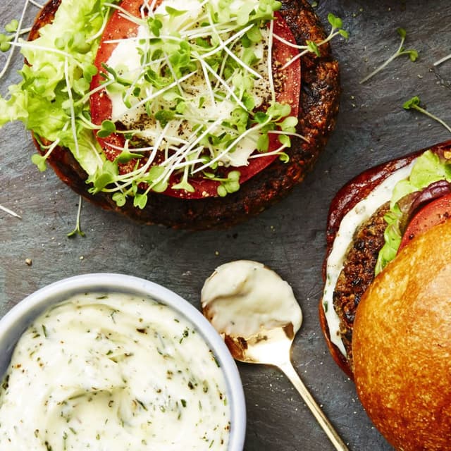 MushroomQuinoa Burger Punchfork