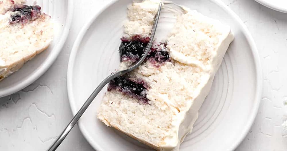 Lemon Blueberry Jam Cake Punchfork