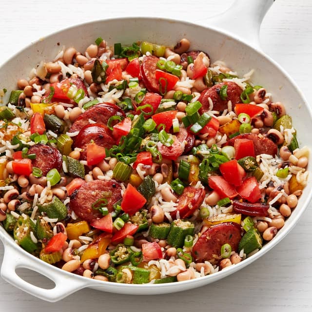 Hoppin' John with Andouille Punchfork