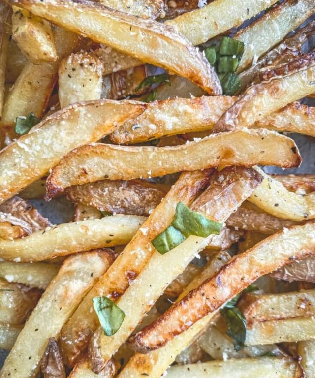 Air Fryer Garlic Parmesan Fries Punchfork