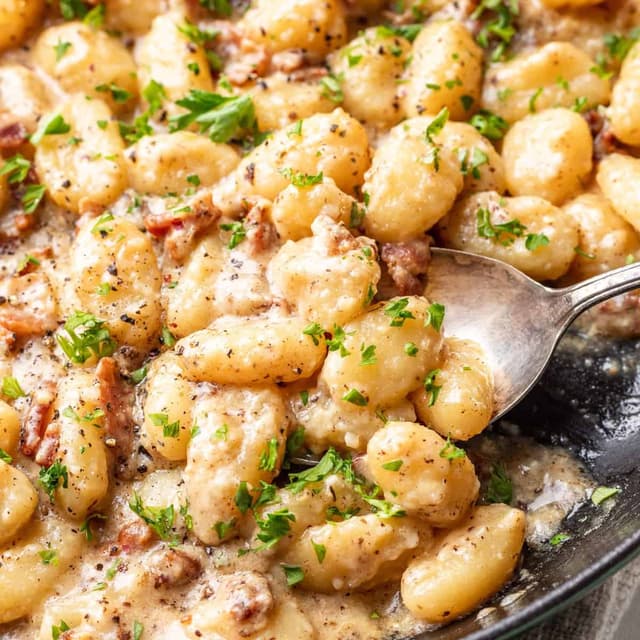 Gnocchi Carbonara Punchfork