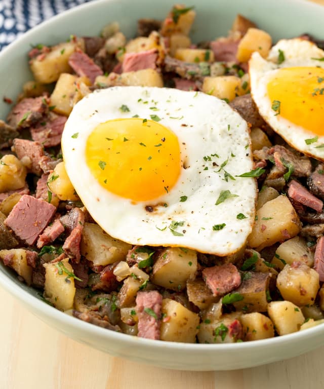 SlowCooker Corned Beef Hash Punchfork