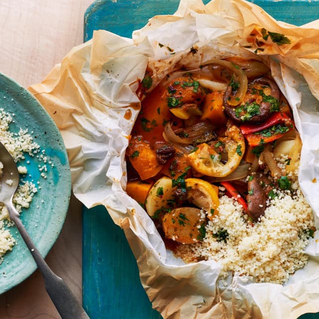 Moroccan Vegetable Packets | Punchfork