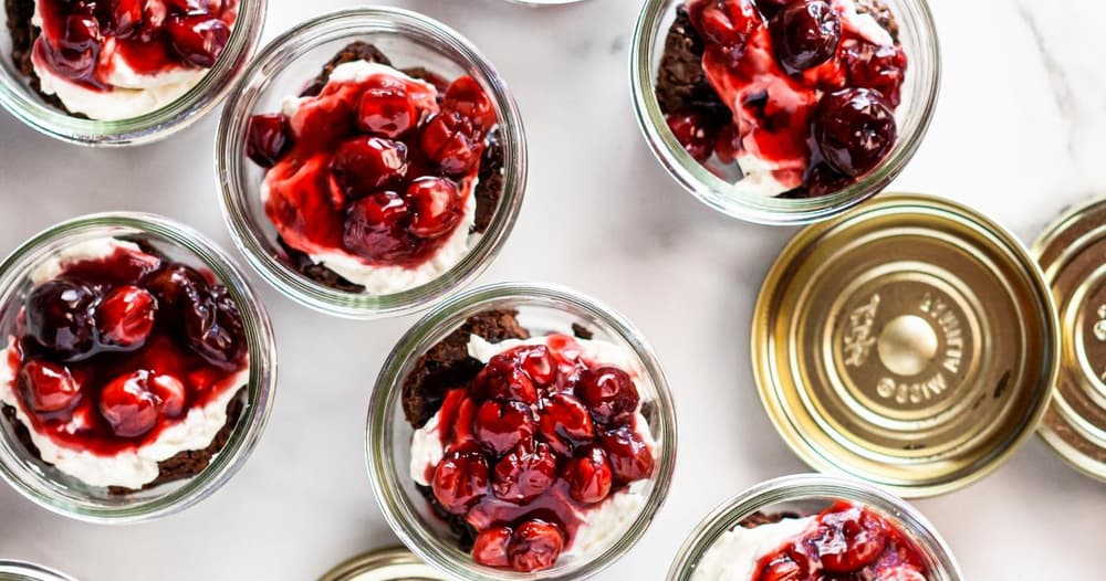 Cherry Cheesecake Brownie Cups Punchfork