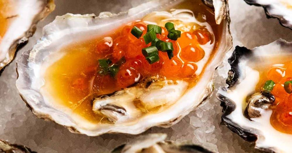 Tetsuya's Oysters with Japanese Dressing Punchfork