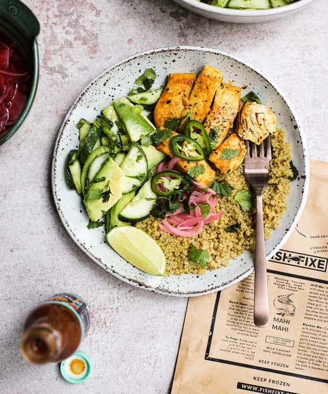 MahiMahi Quinoa Bowls Punchfork