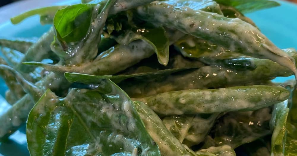 Creamy Horseradish and Green Bean Salad Punchfork