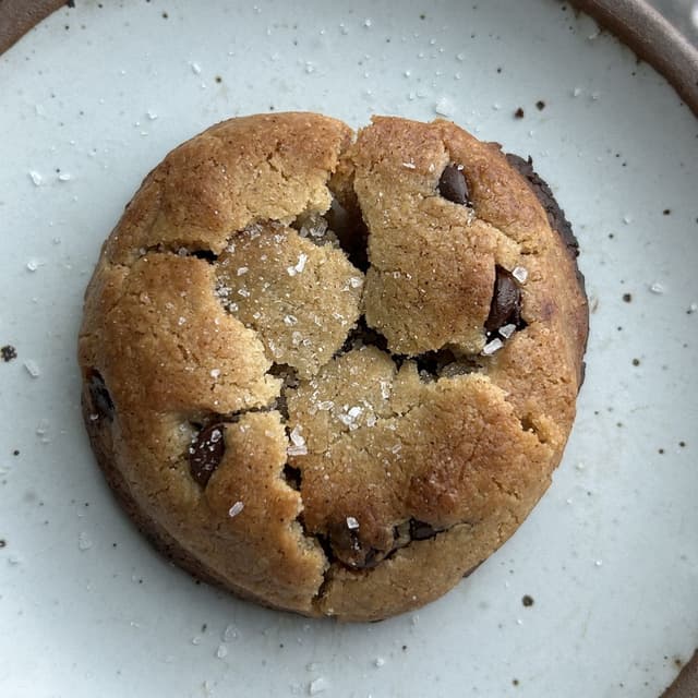 Vegan Tahini & Olive Oil Chocolate Chip Cookie Punchfork