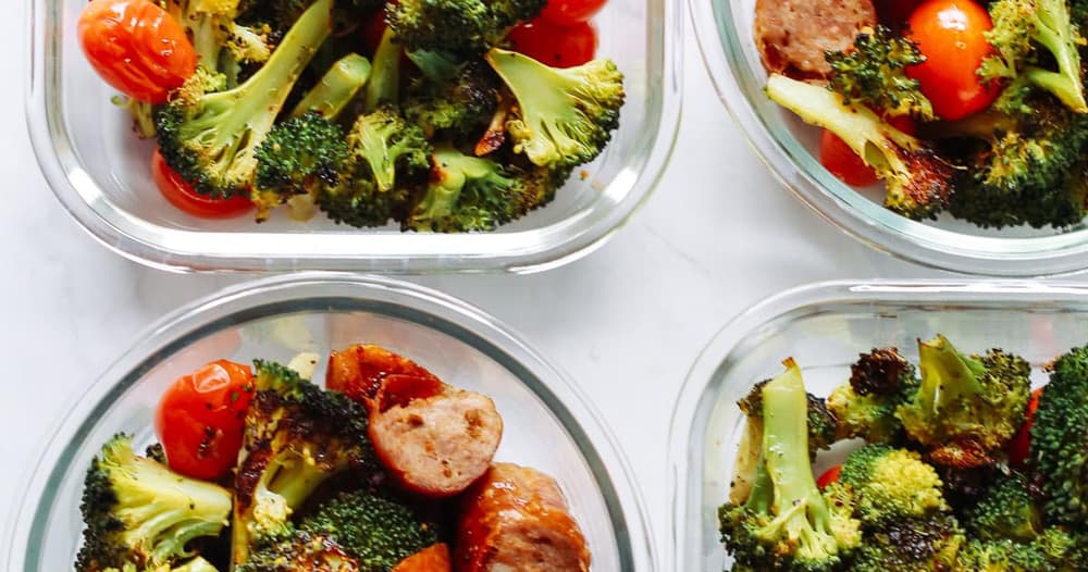 OnePan Italian Sausage MealPrep Bowls Punchfork