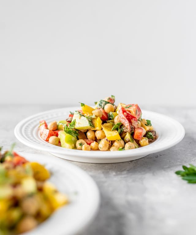 Vegan Chickpea Cucumber Salad Punchfork
