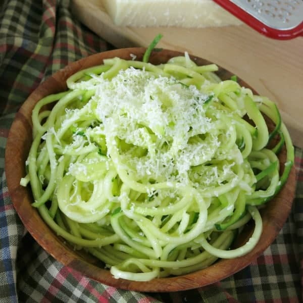 Garlic Parmesan Zucchini Noodles Punchfork