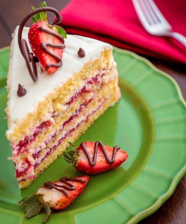 Strawberry Layer Cake Punchfork