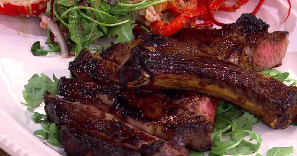 Dry-Rubbed Rib-Eye with Chili Lobster | Punchfork