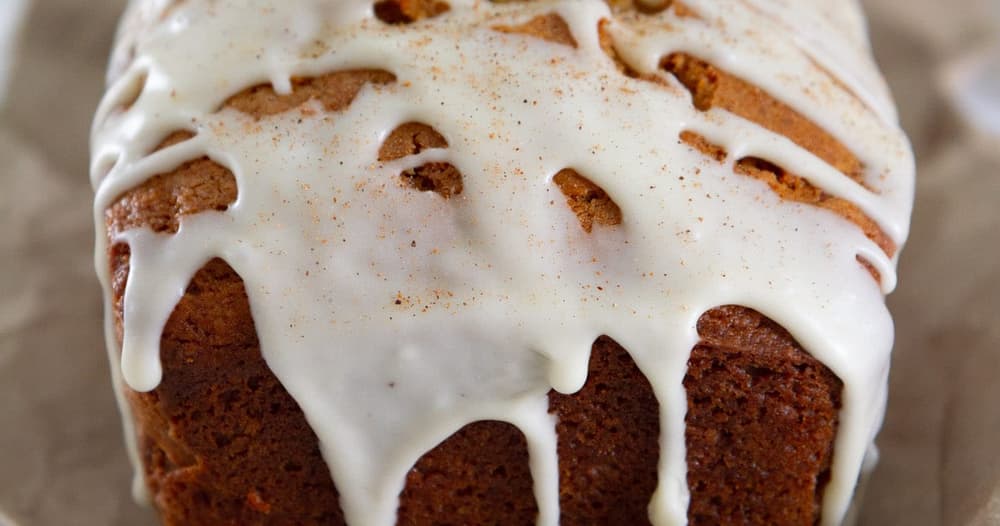 Eggnog Bread with Spiced Rum Glaze Punchfork