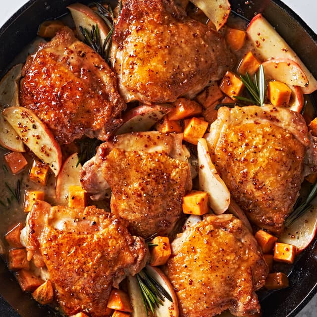 Cider Glazed Chicken Thighs Punchfork