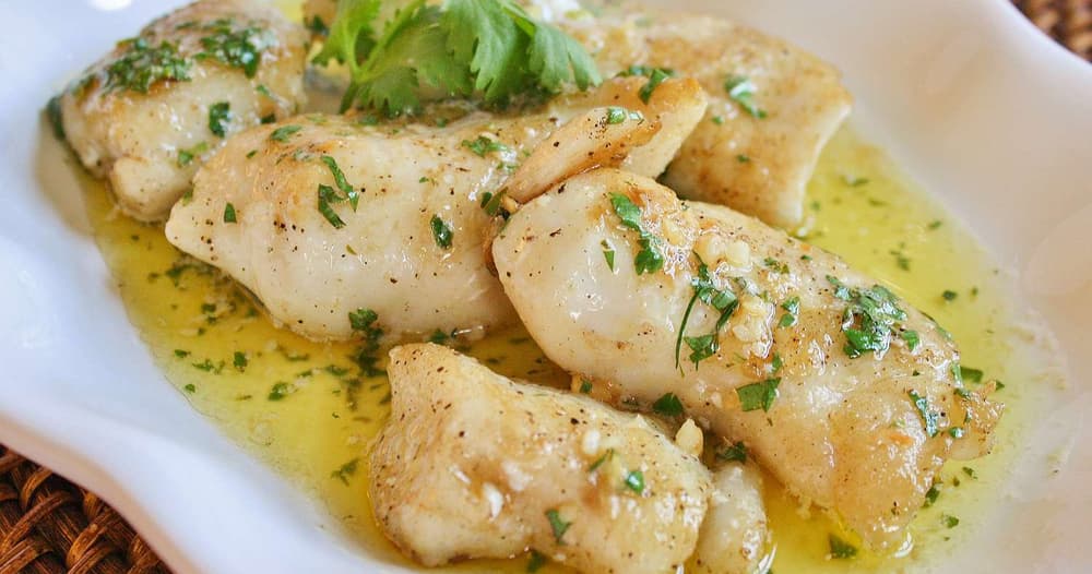 Grilled Halibut with Cilantro Garlic Butter Punchfork