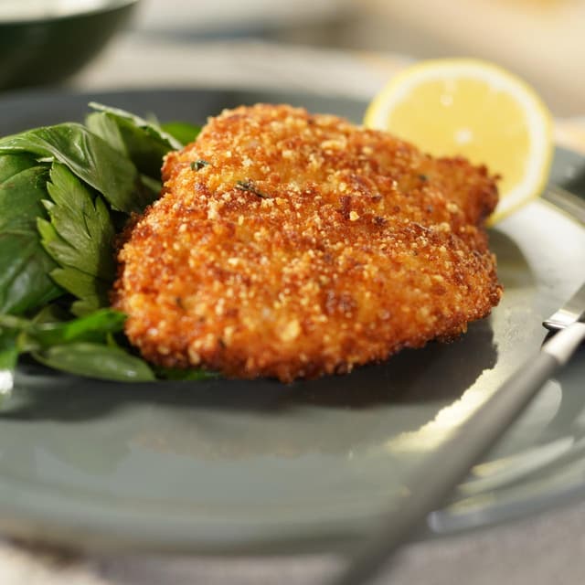 Crispy Pork RindBreaded Chicken Punchfork