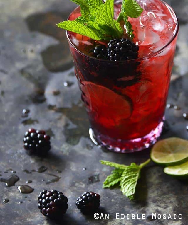 Blackberry Lime Mocktail Spritzer (Loganberry Drink Copycat) Punchfork