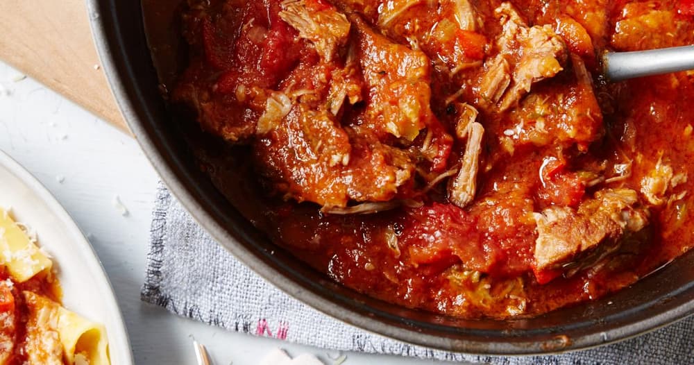 Pock Ragout Pork Ragout with Pappardelle Pasta | Punchfork