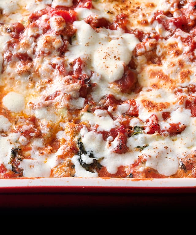 Our Favorite Lasagna with Sausage, Spinach, and Three Cheeses Punchfork