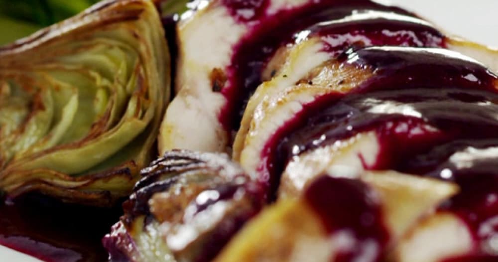 chicken-and-sausage-with-blackberry-reduction-punchfork