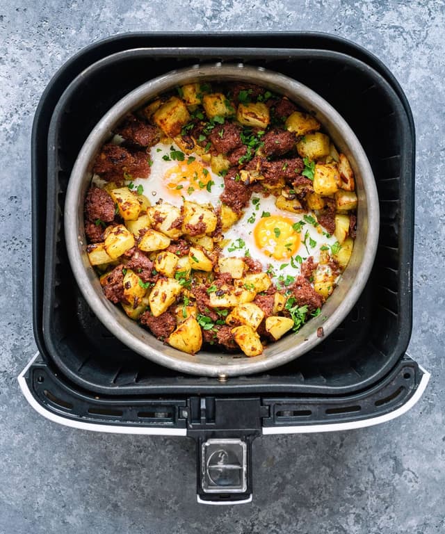 Air Fryer Corned Beef Hash Punchfork