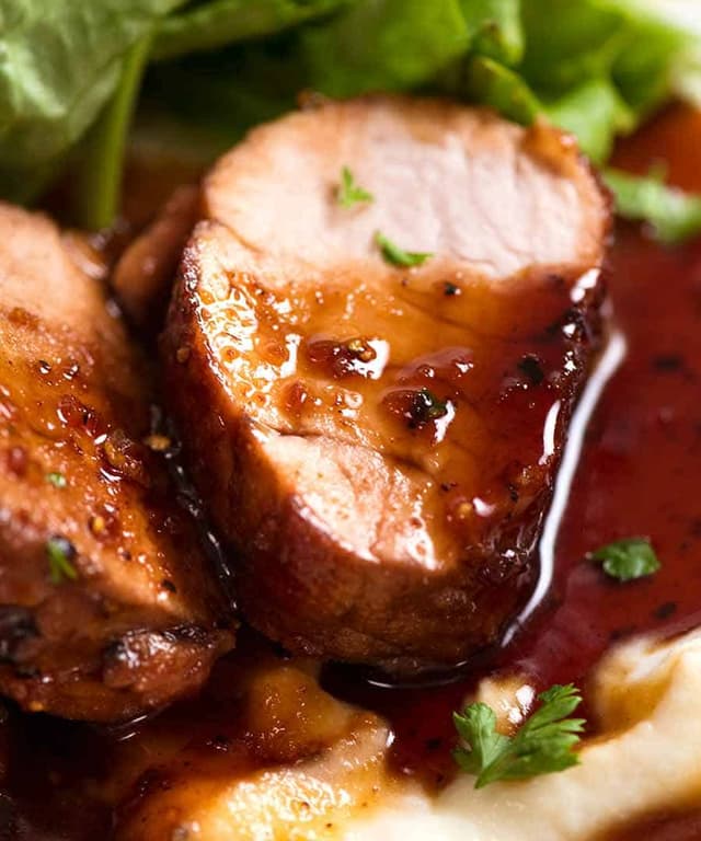 Pork Tenderloin with Honey Garlic Sauce Punchfork