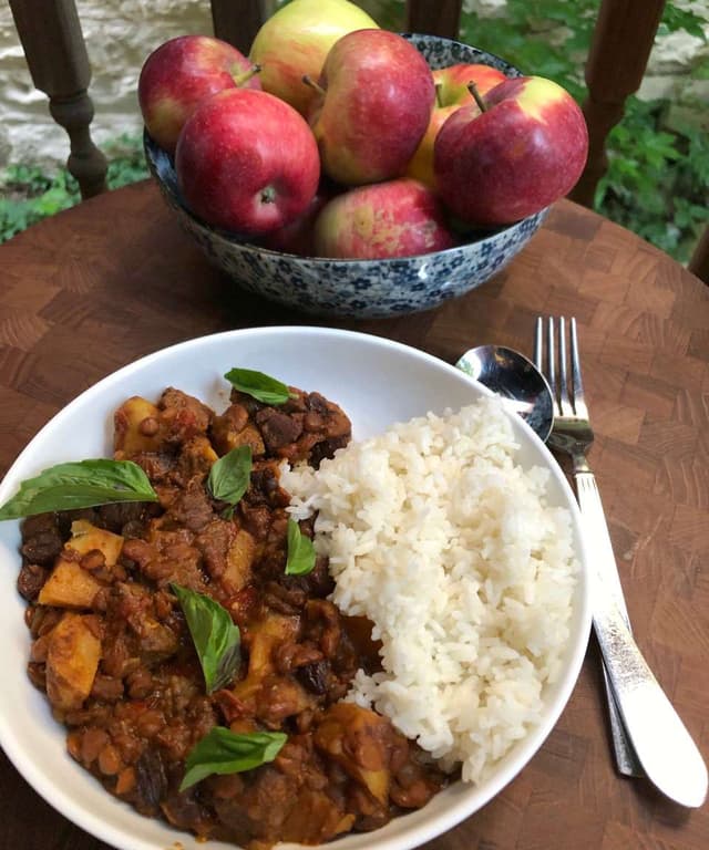 Instant Pot Lamb Tagine with Lentils Punchfork