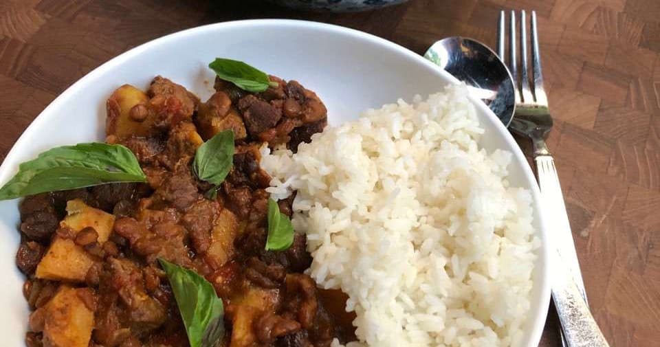 Instant Pot Lamb Tagine with Lentils Punchfork