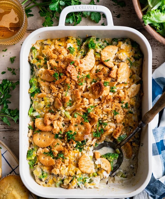 Easy Chicken and Wild Rice Casserole Punchfork