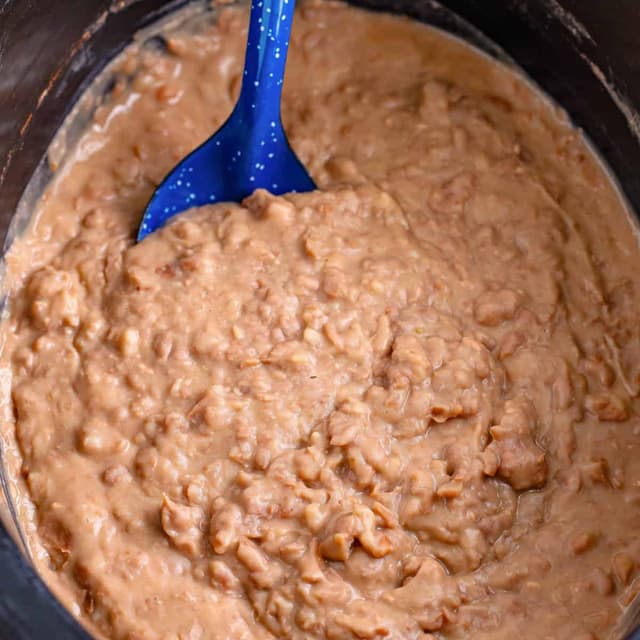 Slow Cooker Refried Beans Punchfork