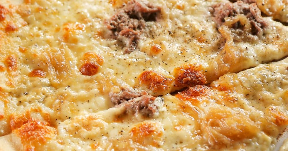 Steak and Cola Pizza Punchfork