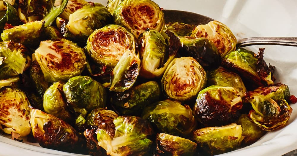 Roasted Brussels Sprouts with Pancetta and Garlic Punchfork